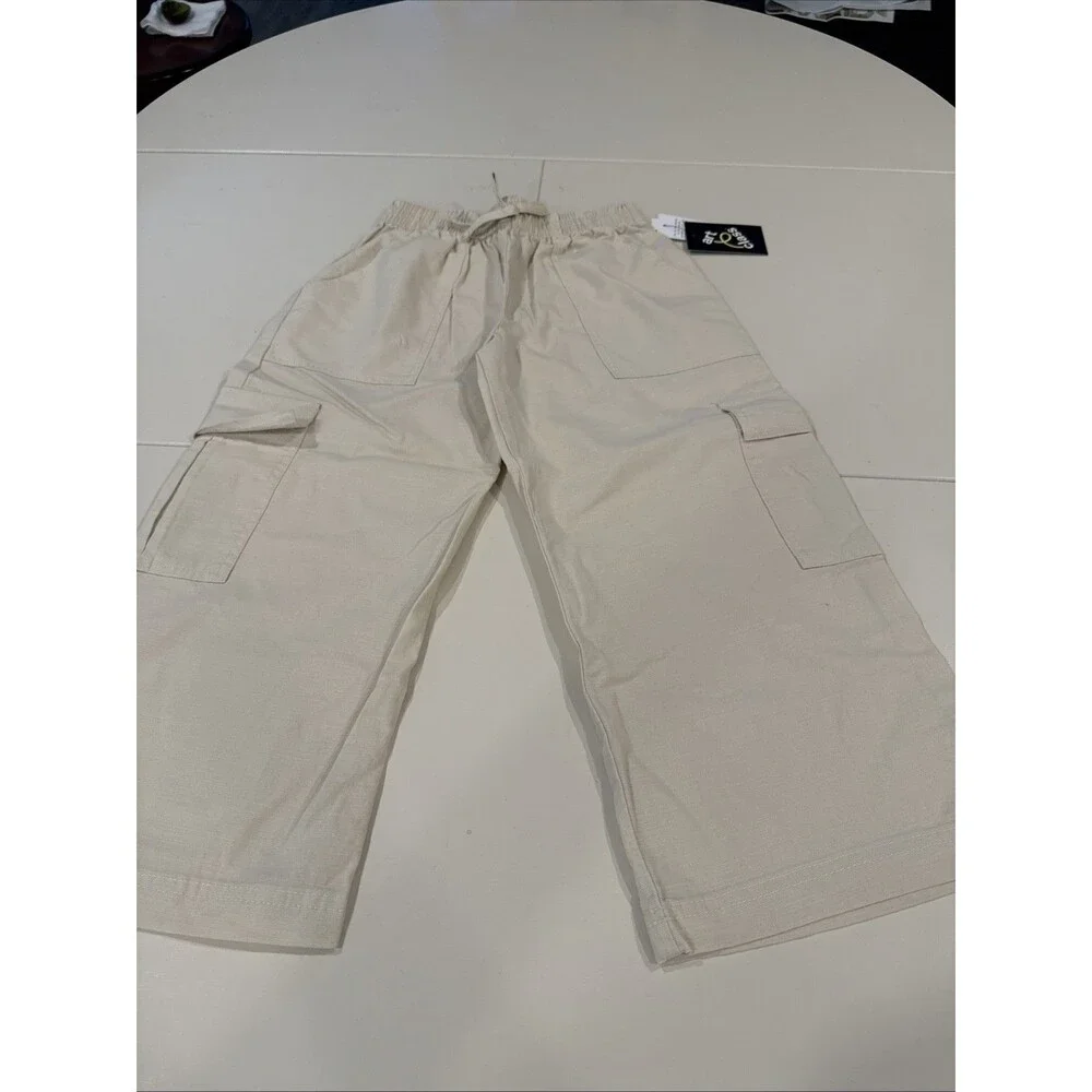 NWT Art Class Girls Khaki Cargo Pants Size XS (4/5)